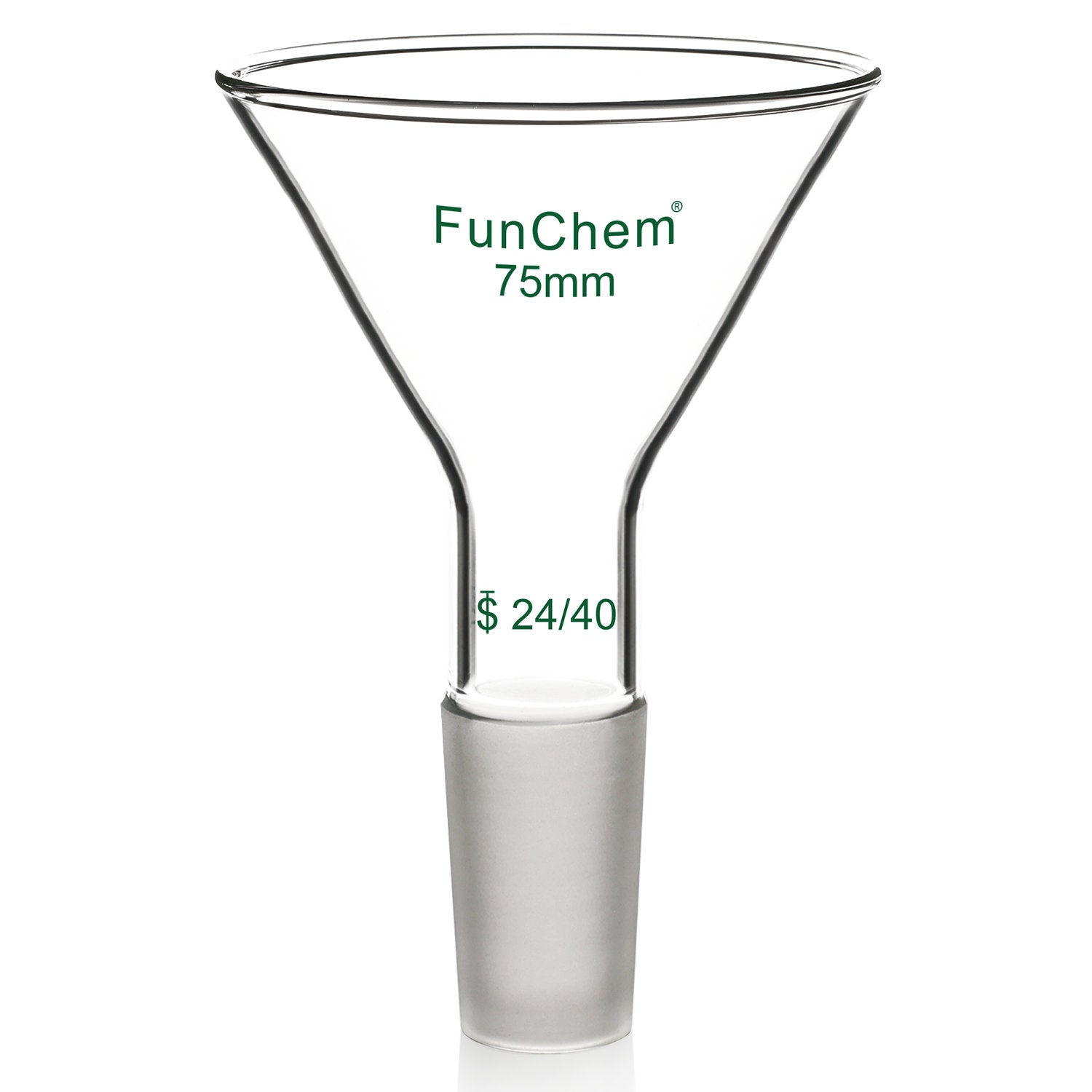 Glass Short Stem Powder Filter Funnel with 24/40 Inner Joint