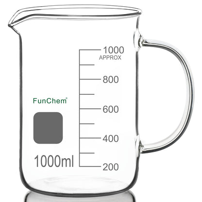 Glass Beaker with Handle and Spout