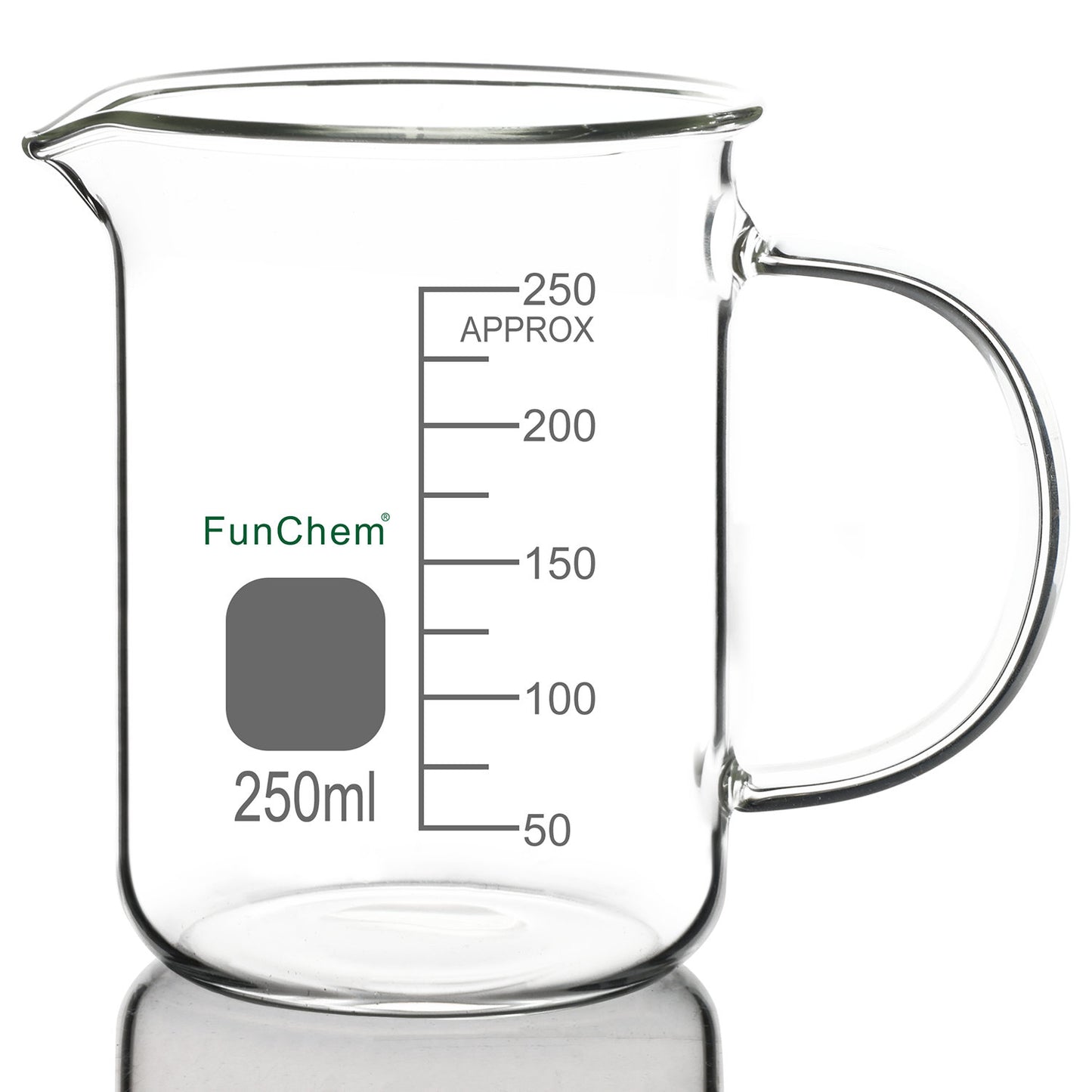 Glass Beaker with Handle and Spout