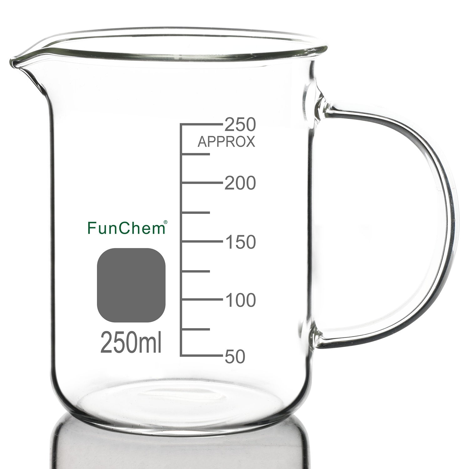 Glass Beaker with Handle and Spout