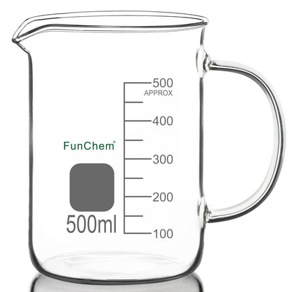 Glass Beaker with Handle and Spout