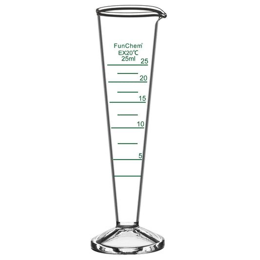 Conical Graduated Cylinder with Wide Mouth, 10-50 ml