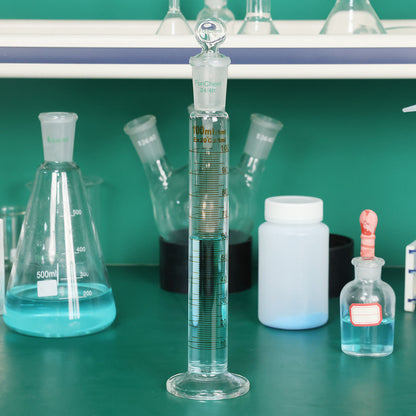 Measuring Cylinder with Glass Stopper, 25-100 ml