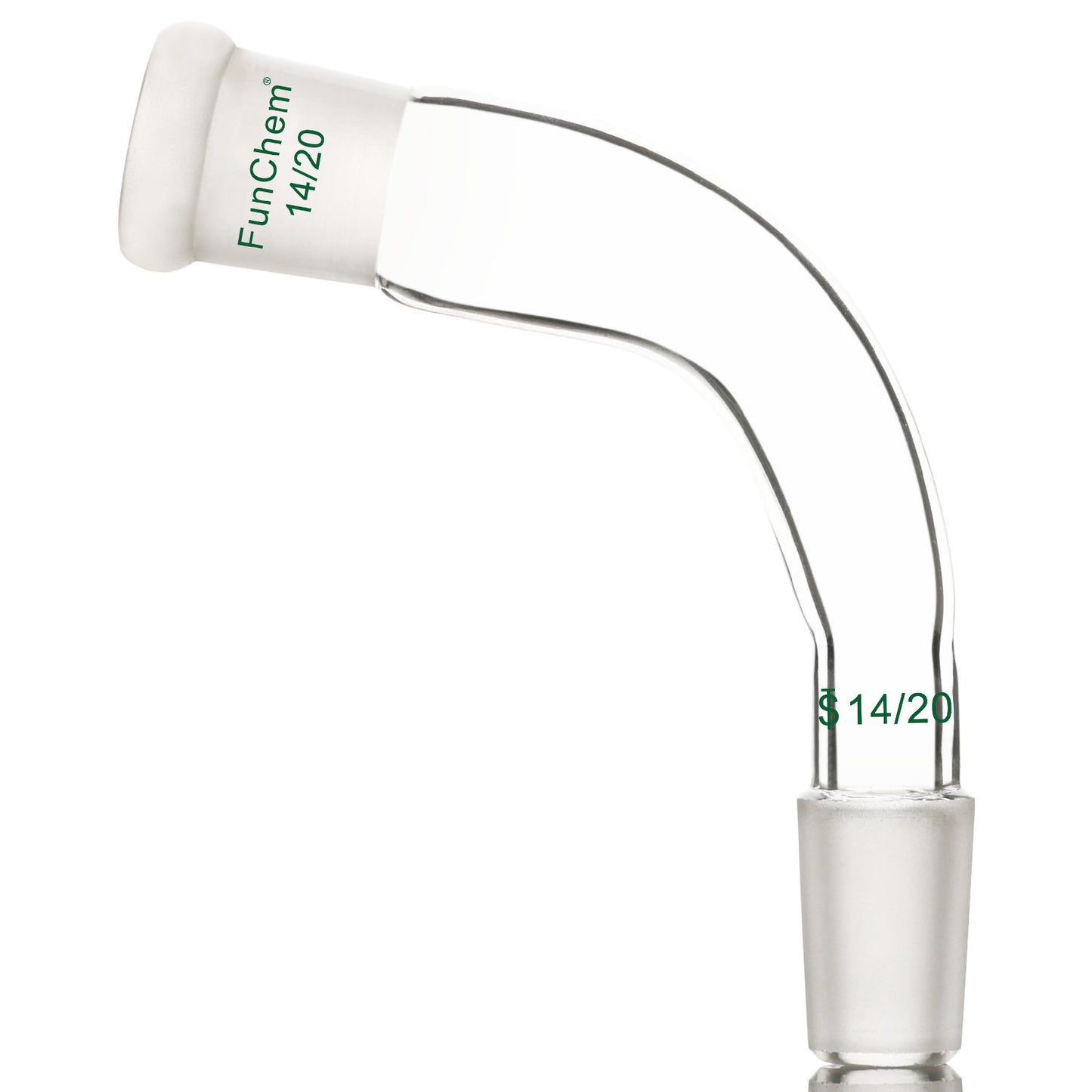 105 Degree Bent Glass Distilling Adapter