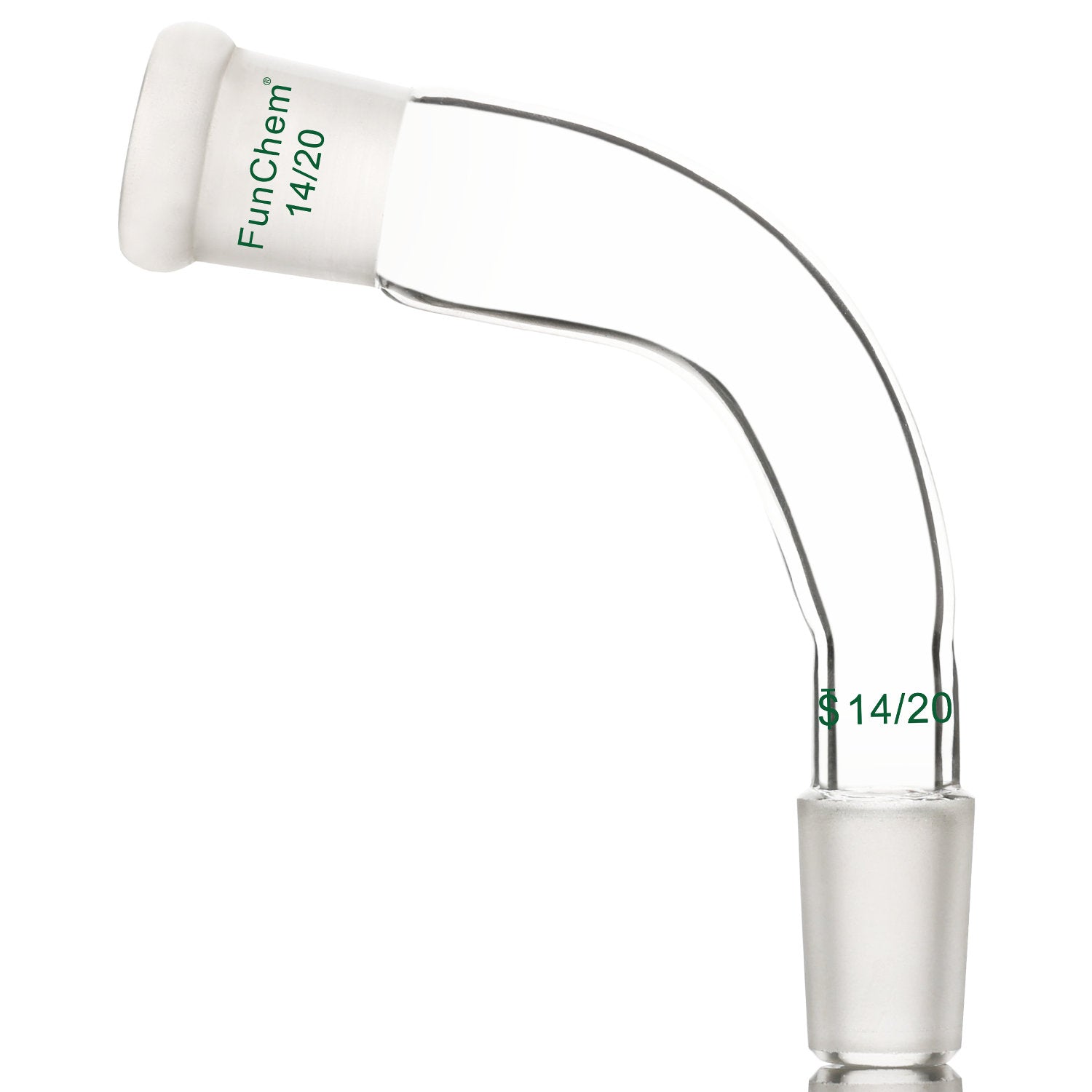 105 Degree Bent Glass Distilling Adapter