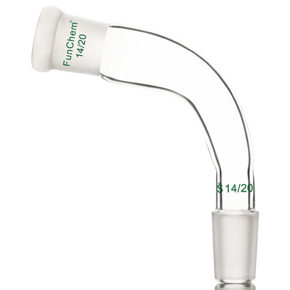 105 Degree Bent Glass Distilling Adapter