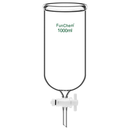 Dropping Funnel with PTFE Stopcock, 250-1000 ml