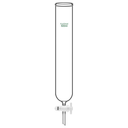 Dropping Funnel with PTFE Stopcock, 250-1000 ml