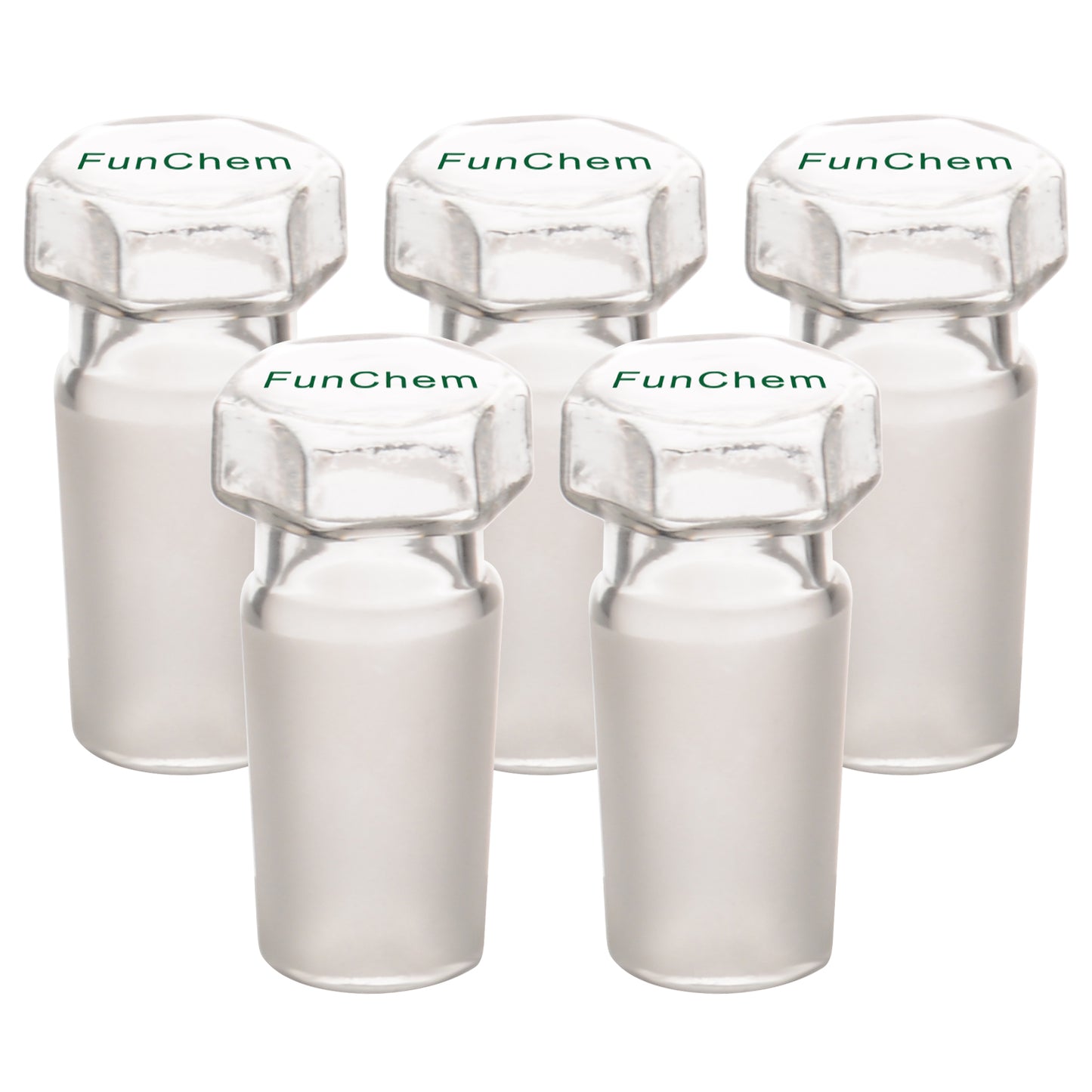Hex Head Hollow Glass Stopper