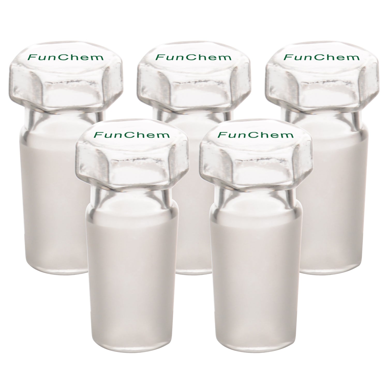 Hex Head Hollow Glass Stopper