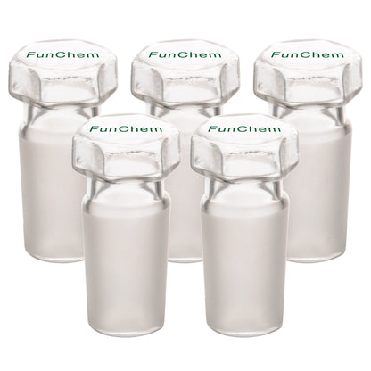 Hex Head Hollow Glass Stopper
