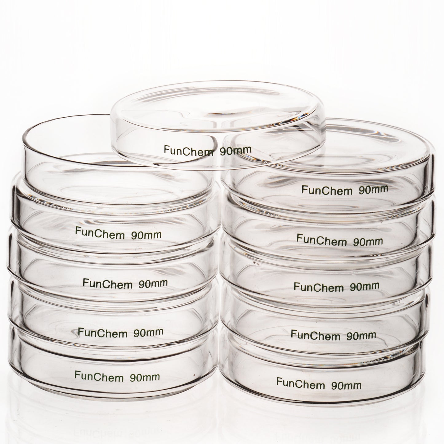 Glass Petri Dishes  with Clear Lid