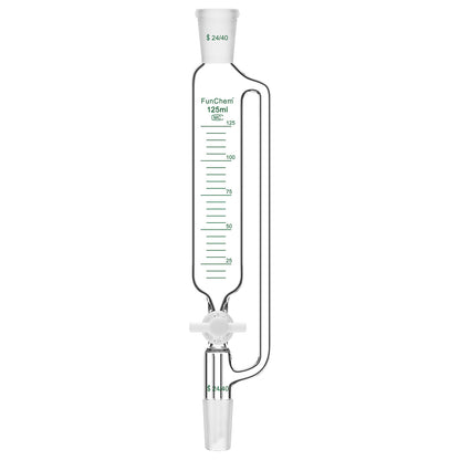 Pressure Equalizing Dropping Funnel, 24/40 Standard Joints, 50-250 ml