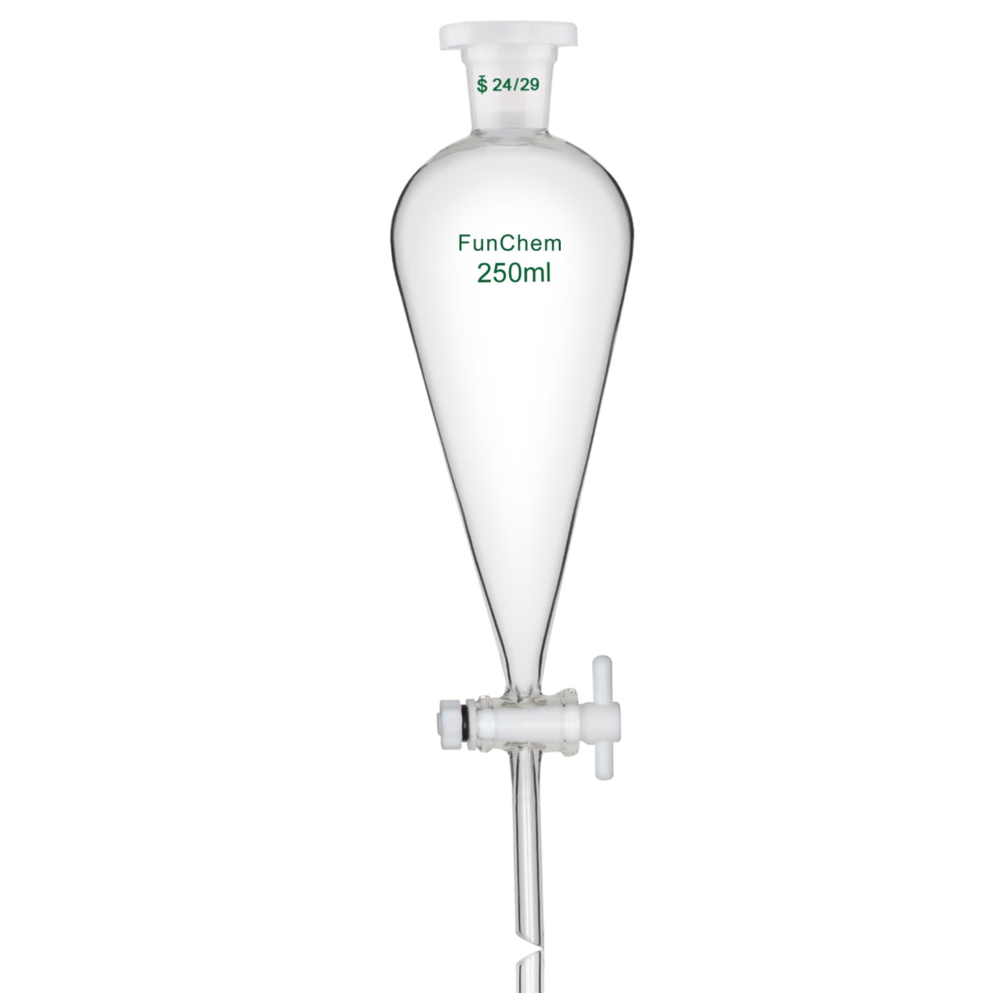 250ml Conical Separatory Funnel 