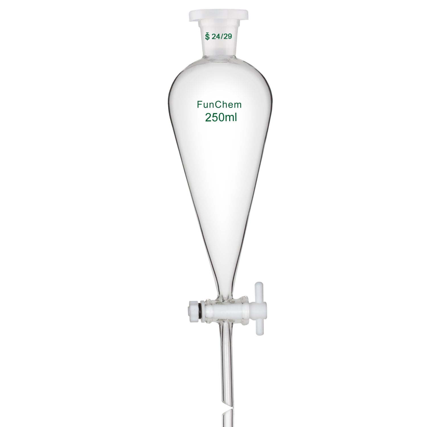 250ml Conical Separatory Funnel 