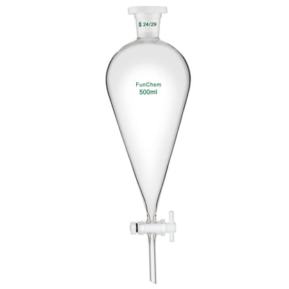 500ml Conical Separatory Funnel 