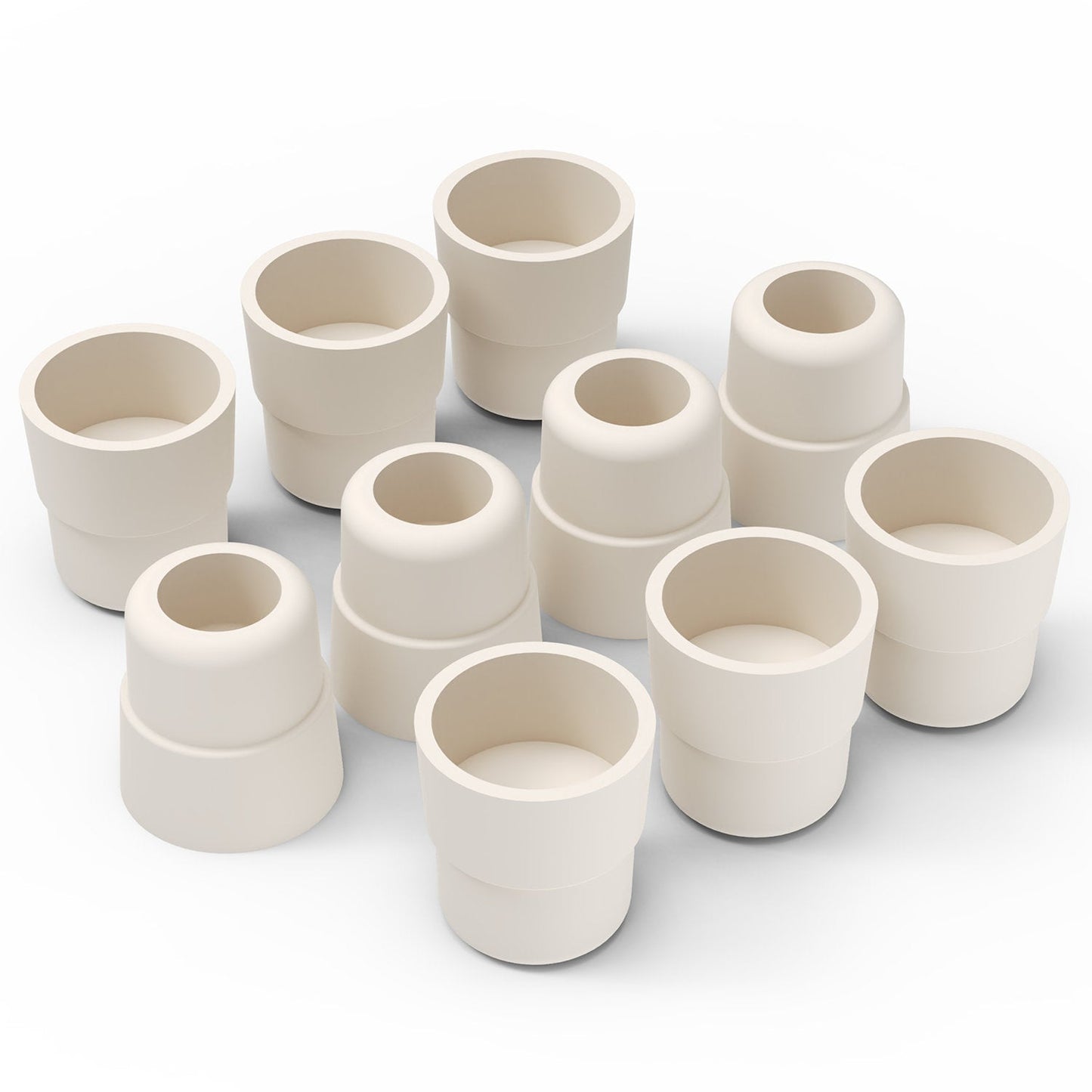Rubber Stoppers, Sleeve Type, 10 Packs