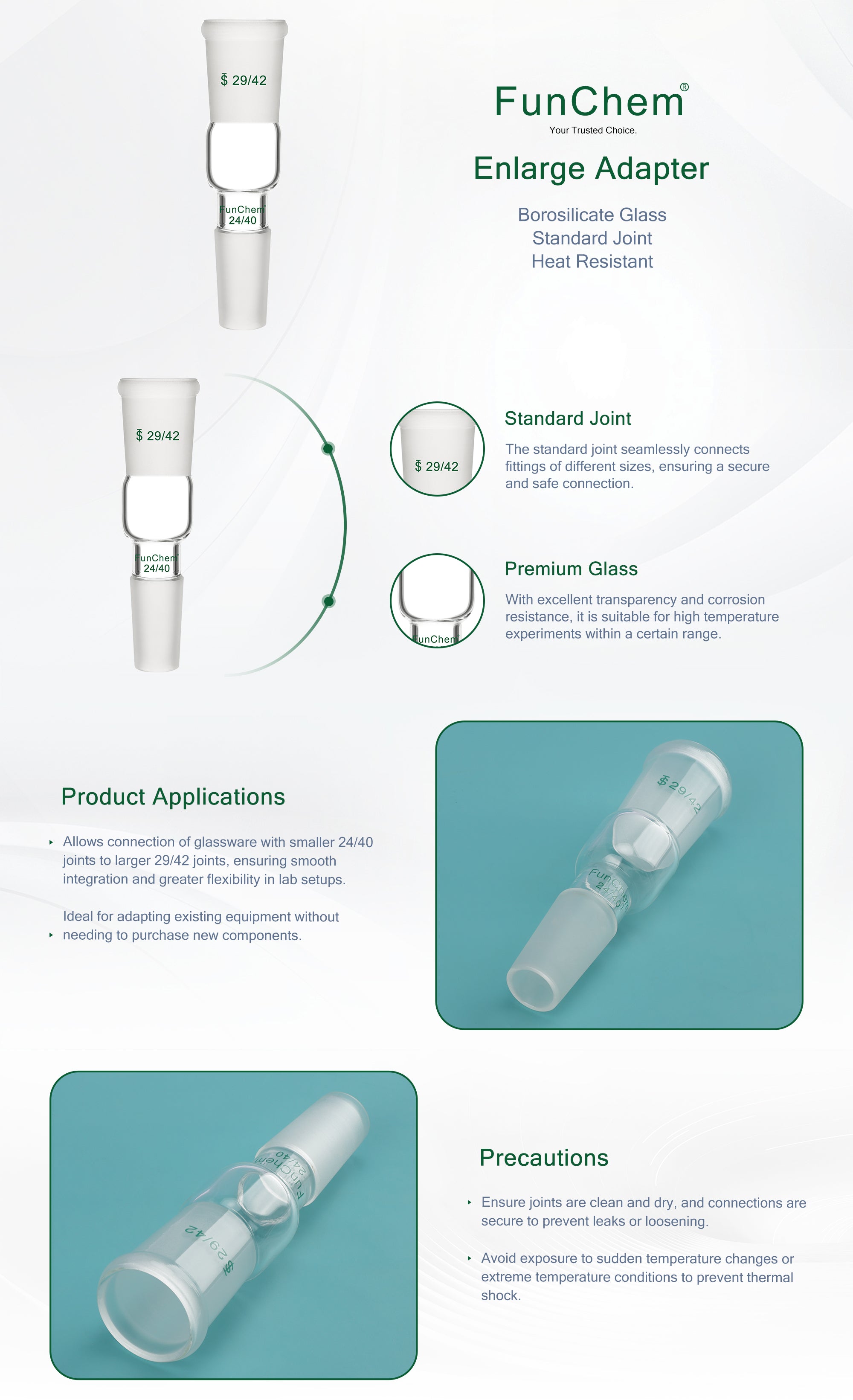 Enlarging Connecting Adapter