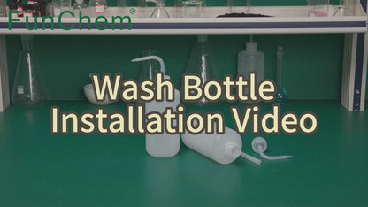 Chemical Wash Bottle, with Clear Graduations, 2-Pack