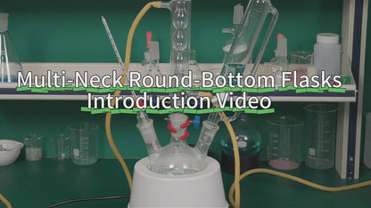 2-Neck Round Bottom Flask, 24/40 Joints, 250-1000 ml