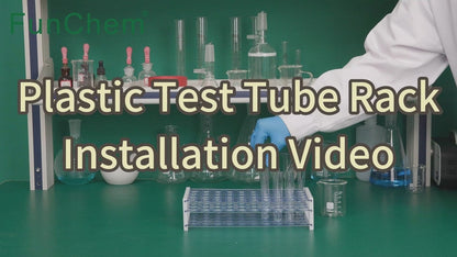 3-Tier Detachable Blue Plastic Tube Holder Stand Rack